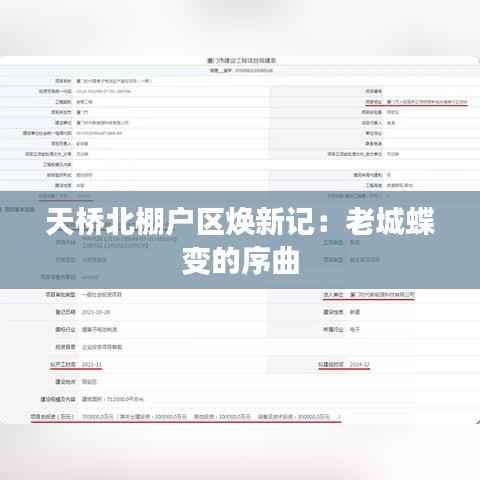天桥北棚户区焕新记：老城蝶变的序曲