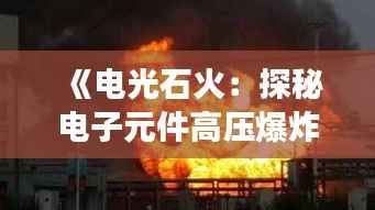 《电光石火：探秘电子元件高压爆炸的震撼瞬间》