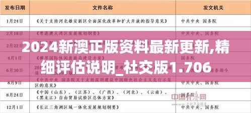 2024新澳正版资料最新更新,精细评估说明_社交版1.706
