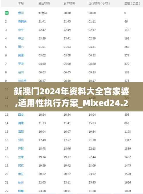 新澳门2024年资料大全宫家婆,适用性执行方案_Mixed24.263-8