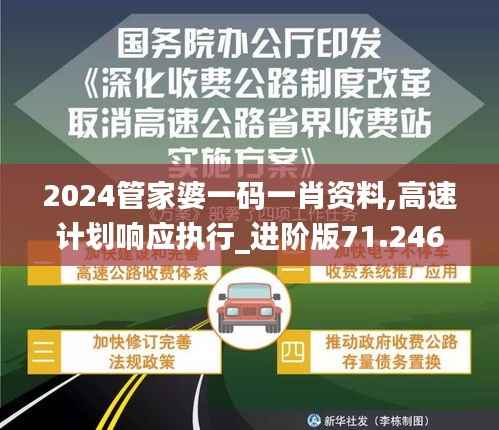 2024管家婆一码一肖资料,高速计划响应执行_进阶版71.246-3