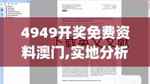 4949开奖免费资料澳门,实地分析解析说明_挑战款19.609-6