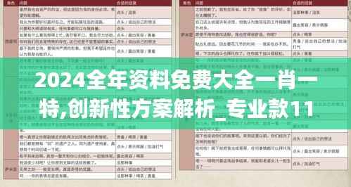 2024全年资料免费大全一肖一特,创新性方案解析_专业款111.665-9