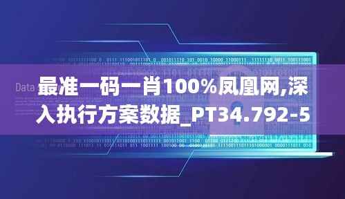 最准一码一肖100%凤凰网,深入执行方案数据_PT34.792-5