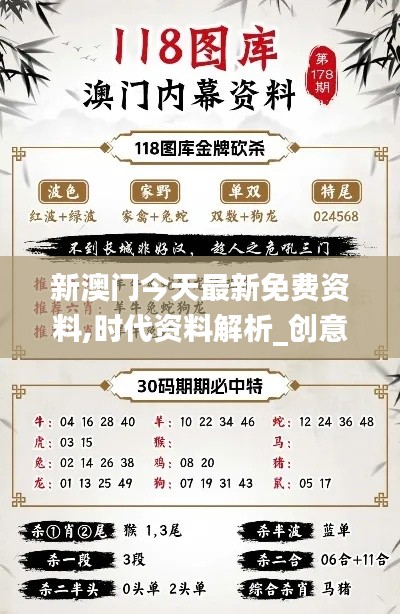 新澳门今天最新免费资料,时代资料解析_创意版23.248-7