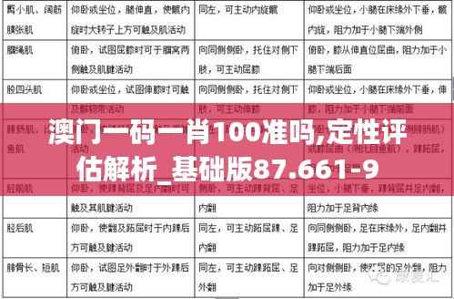 澳门一码一肖100准吗,定性评估解析_基础版87.661-9