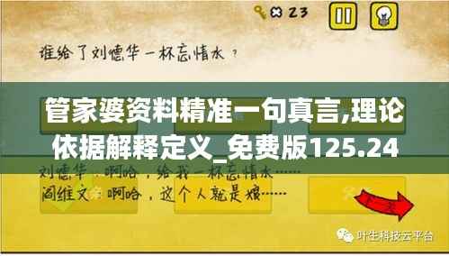 管家婆资料精准一句真言,理论依据解释定义_免费版125.240-9