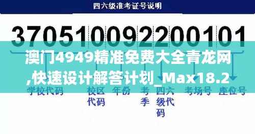 澳门4949精准免费大全青龙网,快速设计解答计划_Max18.246-1