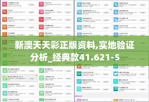 新澳天天彩正版资料,实地验证分析_经典款41.621-5