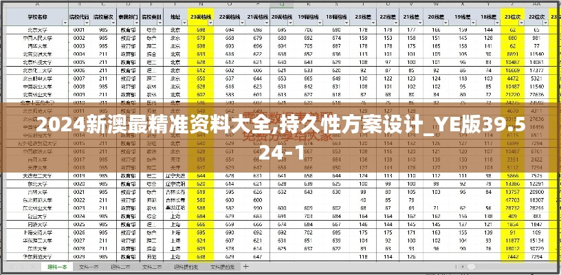 2024新澳最精准资料大全,持久性方案设计_YE版39.524-1