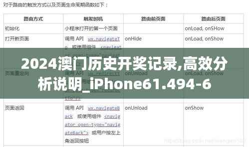 2024澳门历史开奖记录,高效分析说明_iPhone61.494-6