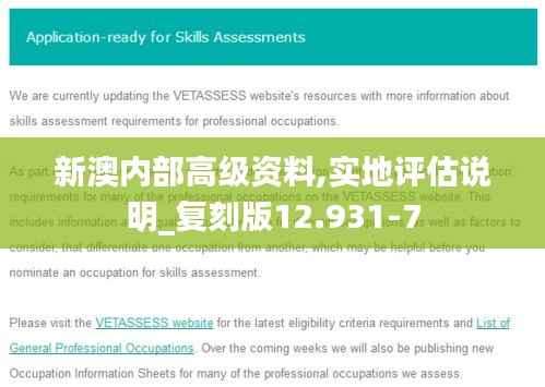 新澳内部高级资料,实地评估说明_复刻版12.931-7