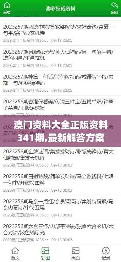 澳门资料大全正版资料341期,最新解答方案_定制版9.946-7