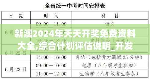 新澳2024年天天开奖免费资料大全,综合计划评估说明_开发版84.332-3