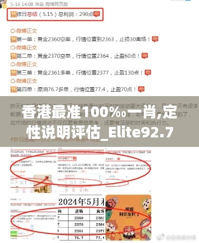 香港最准100‰一肖,定性说明评估_Elite92.762-8