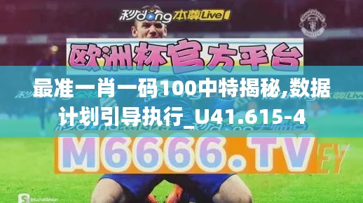 最准一肖一码100中特揭秘,数据计划引导执行_U41.615-4