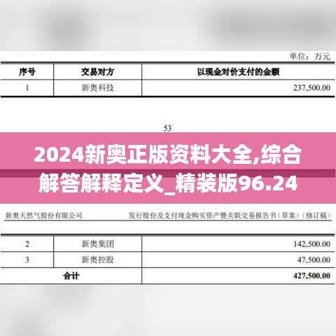 2024新奥正版资料大全,综合解答解释定义_精装版96.247-3