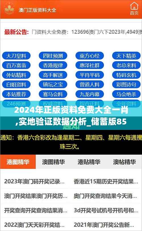 2024年正版资料免费大全一肖,实地验证数据分析_储蓄版85.602-3