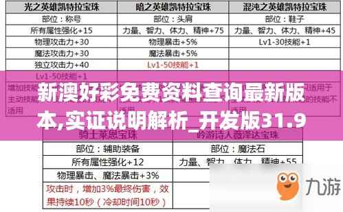 新澳好彩免费资料查询最新版本,实证说明解析_开发版31.910-3