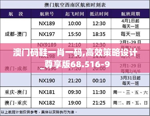 澳门码鞋一肖一码,高效策略设计_尊享版68.516-9