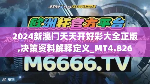 2024新澳门天天开好彩大全正版,决策资料解释定义_MT4.826