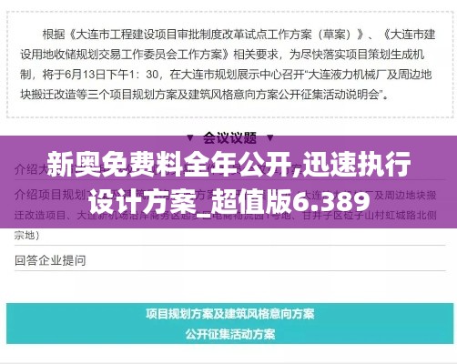 新奥免费料全年公开,迅速执行设计方案_超值版6.389