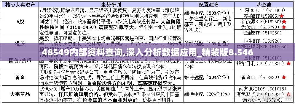 48549内部资料查询,深入分析数据应用_精装版8.546