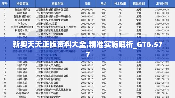 新奥天天正版资料大全,精准实施解析_GT6.577
