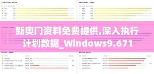 新奥门资料免费提供,深入执行计划数据_Windows9.671