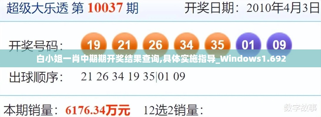 白小姐一肖中期期开奖结果查询,具体实施指导_Windows1.692