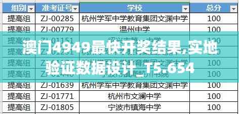 澳门4949最快开奖结果,实地验证数据设计_T5.654