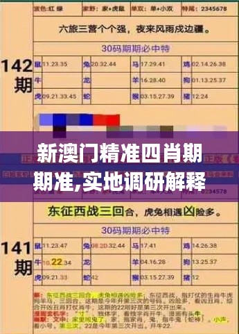 新澳门精准四肖期期准,实地调研解释定义_Ultra7.192