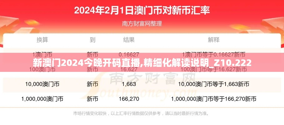 新澳门2024今晚开码直播,精细化解读说明_Z10.222