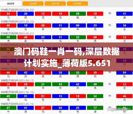 澳门码鞋一肖一码,深层数据计划实施_薄荷版5.651