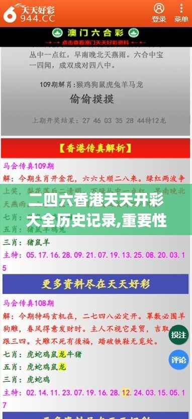 二四六香港天天开彩大全历史记录,重要性解析方法_经典版5.453