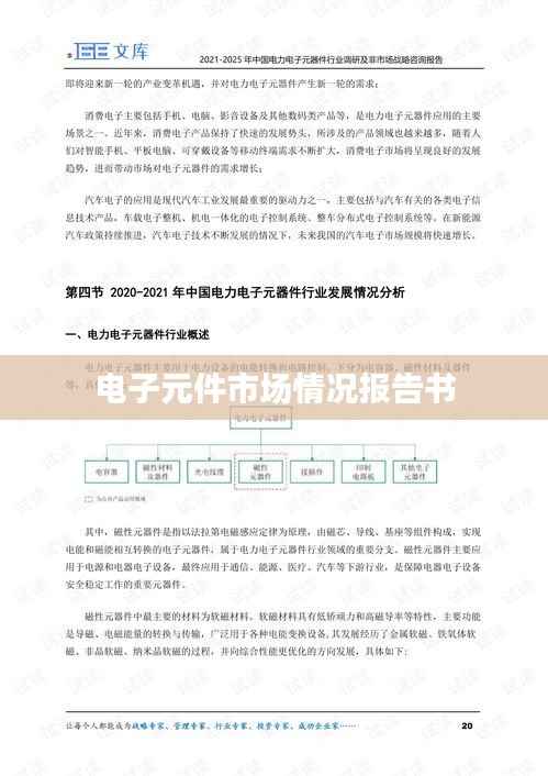 电子元件市场情况报告书