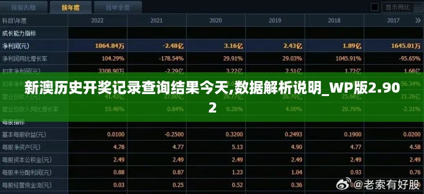 新澳历史开奖记录查询结果今天,数据解析说明_WP版2.902