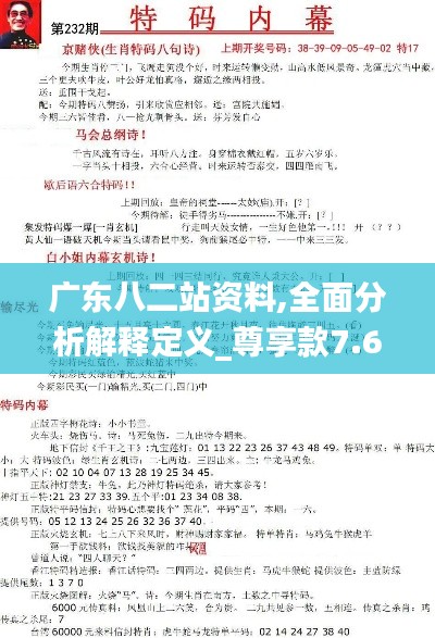广东八二站资料,全面分析解释定义_尊享款7.677