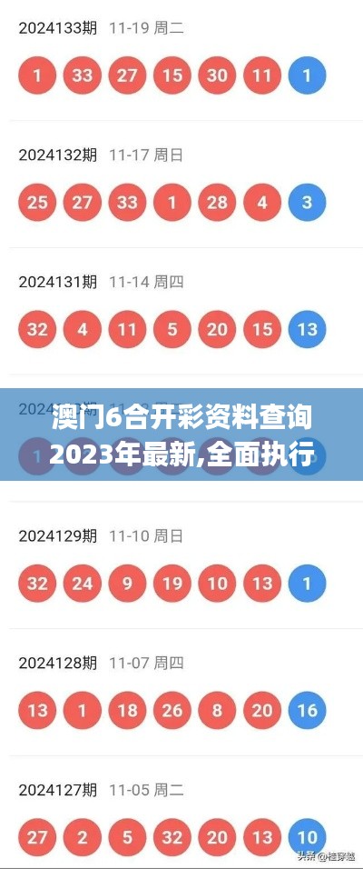 澳门6合开彩资料查询2023年最新,全面执行计划数据_eShop5.608