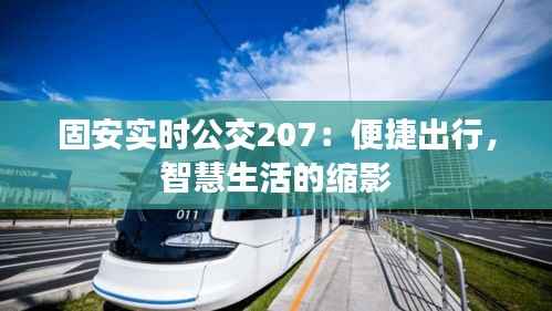 固安实时公交207：便捷出行，智慧生活的缩影