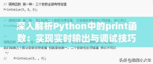 深入解析Python中的print函数：实现实时输出与调试技巧
