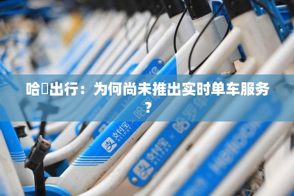 哈啰出行：为何尚未推出实时单车服务？