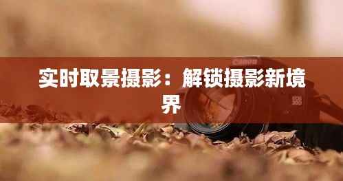 实时取景摄影：解锁摄影新境界