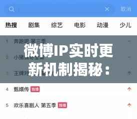 微博IP实时更新机制揭秘：如何保障网络安全与用户体验