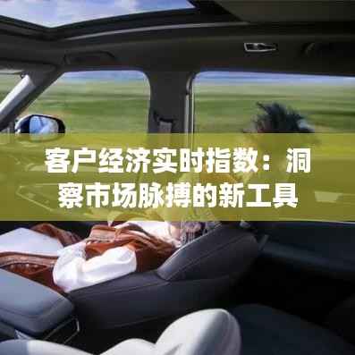客户经济实时指数：洞察市场脉搏的新工具