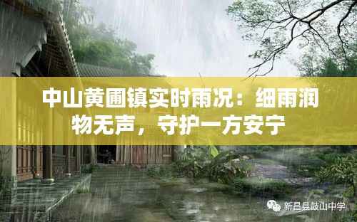 中山黄圃镇实时雨况：细雨润物无声，守护一方安宁