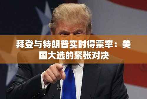 拜登与特朗普实时得票率：美国大选的紧张对决