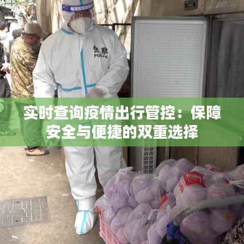 实时查询疫情出行管控：保障安全与便捷的双重选择
