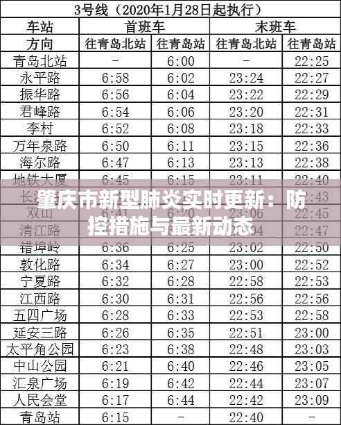 肇庆市新型肺炎实时更新：防控措施与最新动态