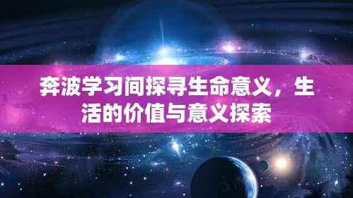 奔波学习间探寻生命意义，生活的价值与意义探索